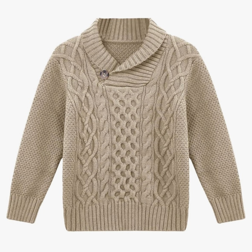 4-6 Years Boy Khaki Sweater